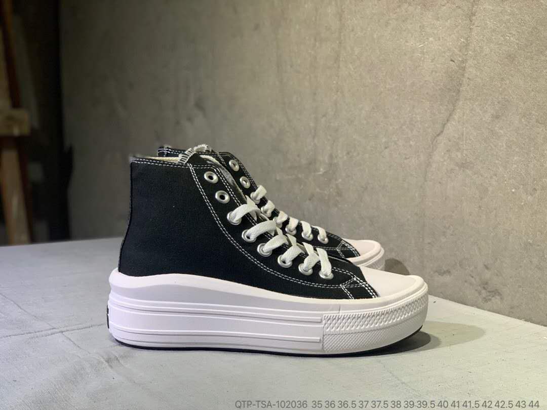 ของแท้ / Converse All Star Move รองเท้าส้นตึกส้นสูงรองเท้าสเก็ตบอร์ดรองเท้าผ้าใบรองเท้าผ้าใบรองเท้าผ้าใบนักเรียนสาวสุดฮิต