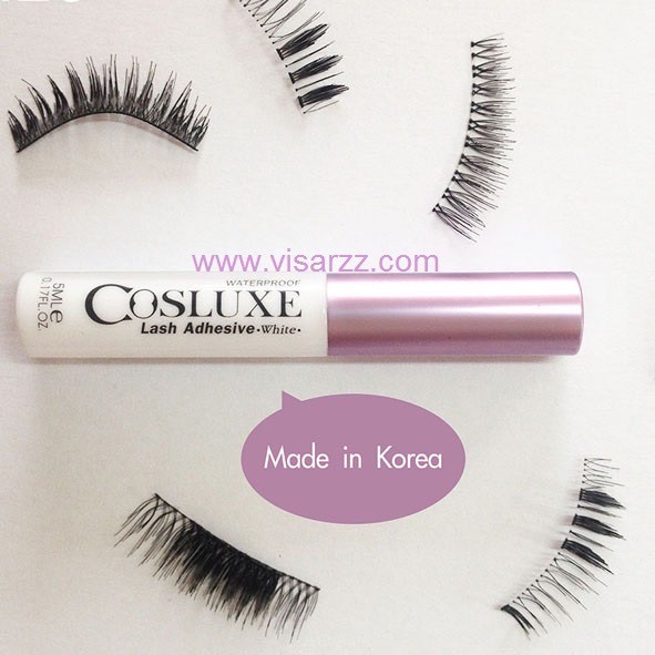 กาวติดขนตา Cosluxe Lash Adhesive Waterproof & Long-Wearing Formula White 5ml. กาวติดขนตา