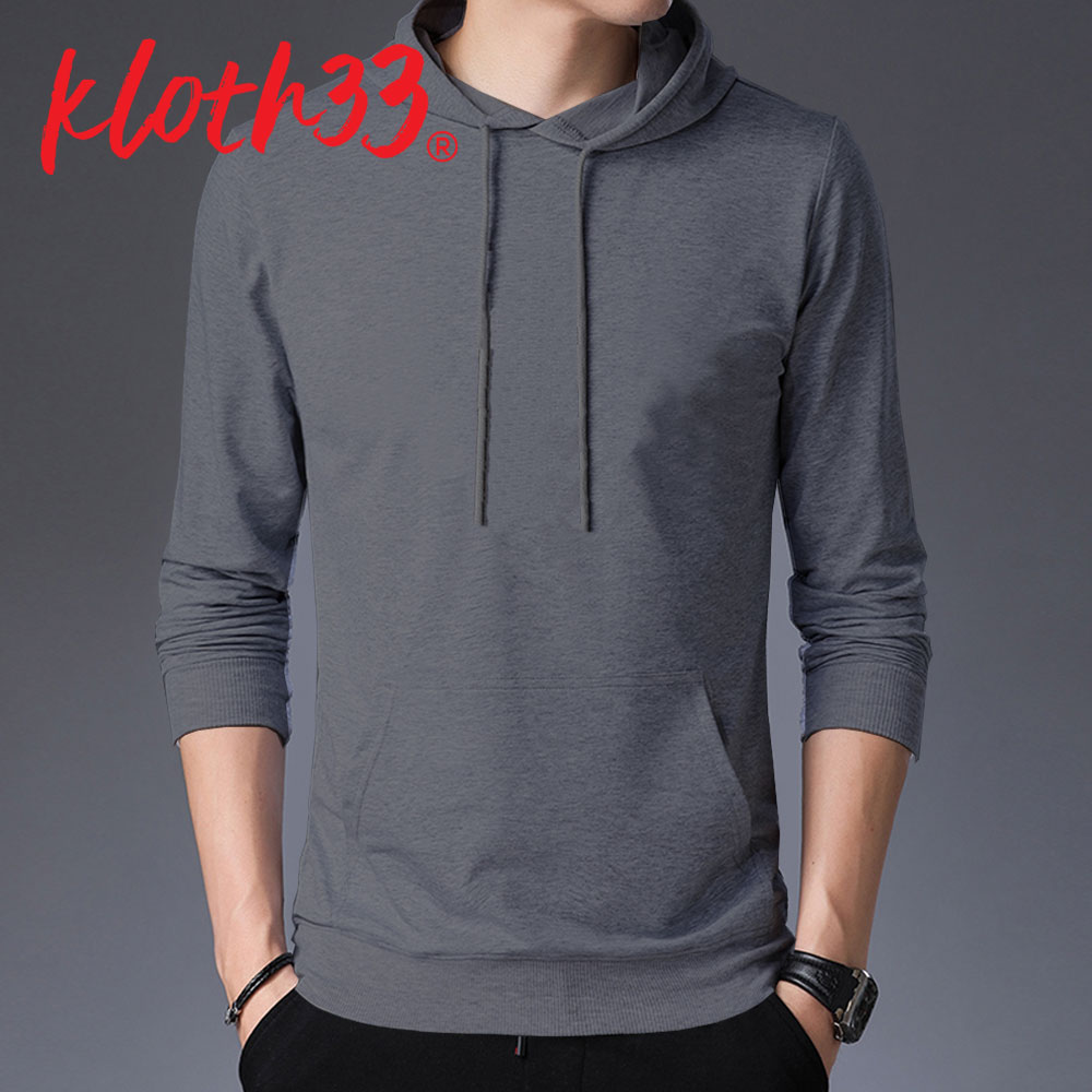 Fashion Plus เสื้อแขนยาวมีฮู้ด เสื้อยืดมีฮู้ด Hoodie (สีพื้น)