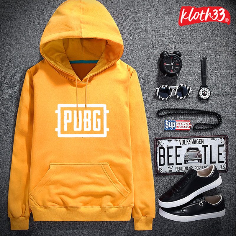 Kloth33 เสื้อฮู้ด เสื้อกันหนาวมีฮู้ด เสื้อมีฮู้ด HOODIE SWEATER ฟรีไซส์ ลาย Pubg