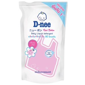 สินค้า D-nee ดีนี่ ผลิตภัณฑ์ซักผ้าเด็ก กลิ่น Honey Star ถุงเติม 600 มล.