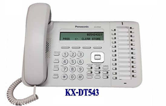 Panasonic เครื่องโทรศัพท์แบบคีย์ รุ่น KX-DT543 โทรศัพท์Panasonic สำหรับตั้งค่าต่างๆ ควบคุมตู้สาขา ทำหน้าที่เป็น operator ( Panasonic Digital Key Telephone) ราคา 12,500 บาท*ส่งฟรี