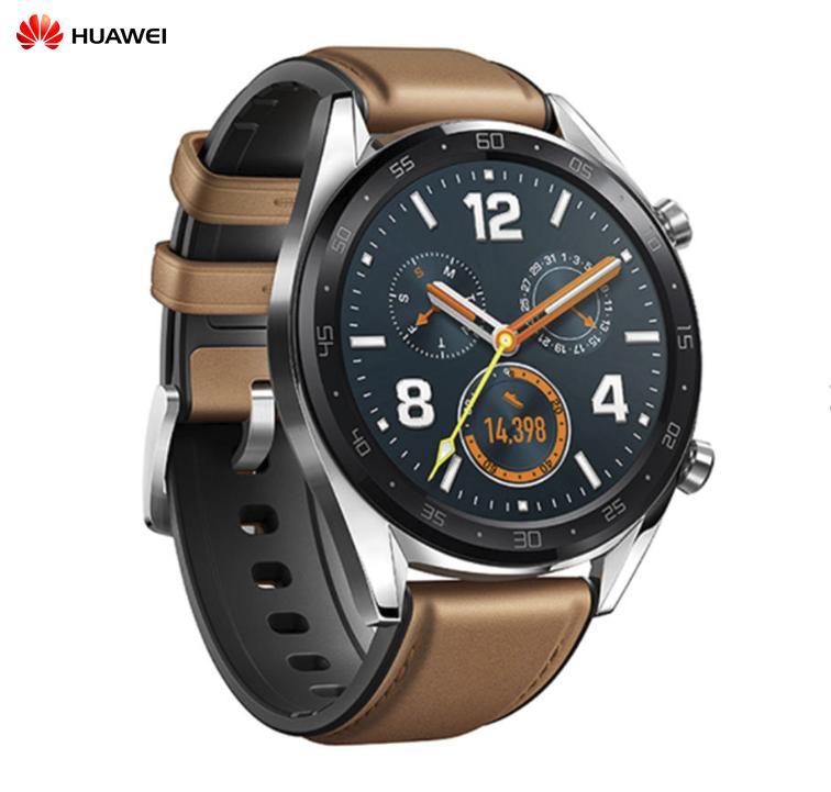 HUAWEI WATCH GT Classic Stainless Saddle Brown