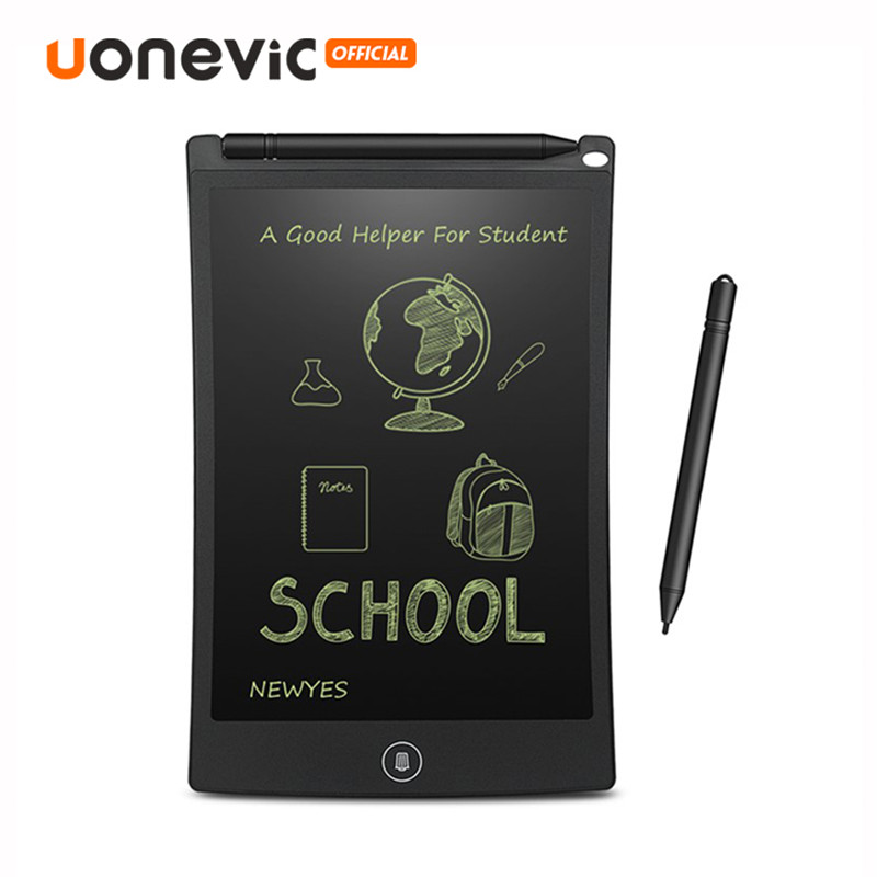 Uonevic กระดานดิจิตอล ขนาด 8.5 นิ้ว แผ่นกระดาน LCD Writing Tablet กดลบง่ายแค่กดปุ่มเดียว กระดานวาดรูป เด็กได้ผู้ใหญ่ได้ ประหยัดกระดาษ พร้อมเขียนใหม่ได้ทันที