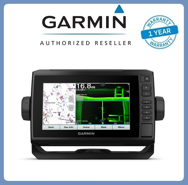 Garmin ECHOMAP UHD 72sv เมนูไทย+GT56UHD-TM แถมฟรี แผนที่ทะเล แม่น้ำ และเสื้อยืดแขนยาว