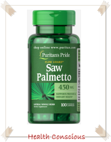 Puritan's pride Saw Palmetto 450 mg 100 Capsules