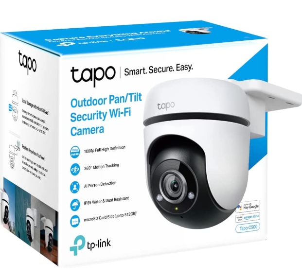 กล้องวงจรปิด TP-Link Tapo C500 Outdoor Pan/Tilt Security WiFi Camera รับประกัน 2 ปี ราคา 1,199 บาท*ส่งฟรี