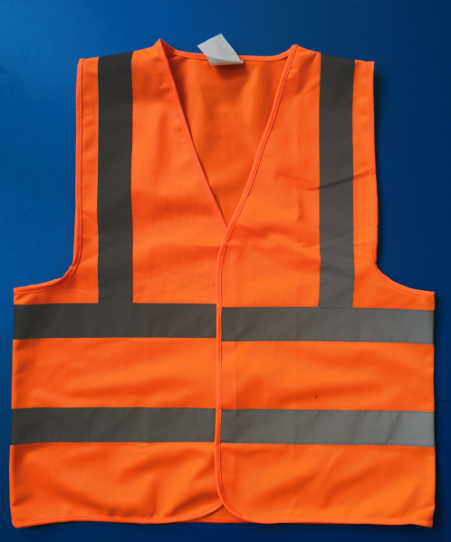 เสื้อจราจรสะท้อนแสง เสื้อกั๊กตำรวจ เสื้อกั๊กสะท้อนแสง ส่งเร็ว รับประกันคุณภาพ Z0007-J1L ขนาด L สีส้ม