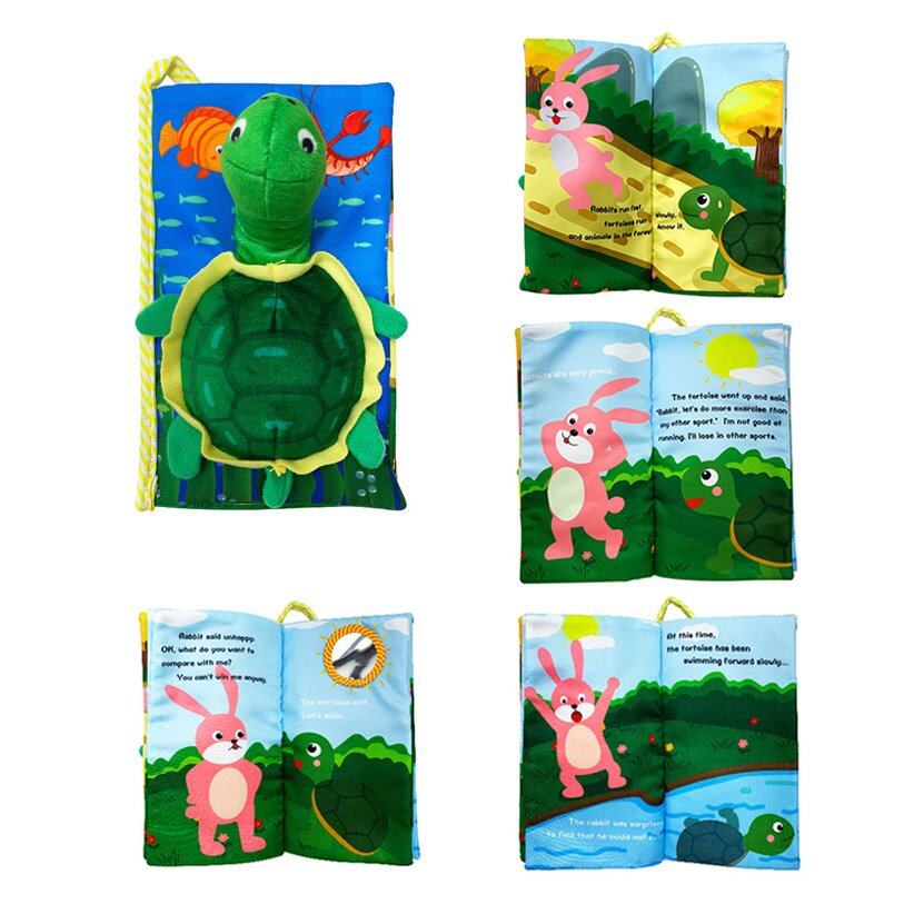 Smart Kiddy Shop หนังสือผ้า Little turtle หนังสือเสริมพัฒนาการ หนังสือภาษาอังกฤษ หนังสือสำหรับเด็กเล็ก
