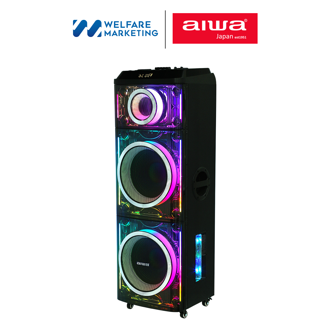 [ผ่อน 0%] AIWA AW-X2121DSP PRO Party Speaker ลำโพงบลูทูธปาร์ตี้ ราคา 14,900 บาท*ส่งฟรี