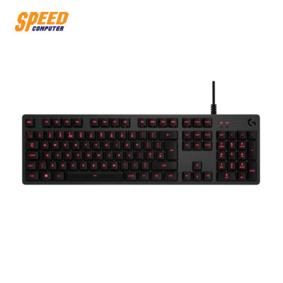 GAMING KEYBOARD (คีย์บอร์ดเกมมิ่ง) LOGITECH G413 KEYBOARD RED LED CARBON BACKLITR ROMOER G SW THAI