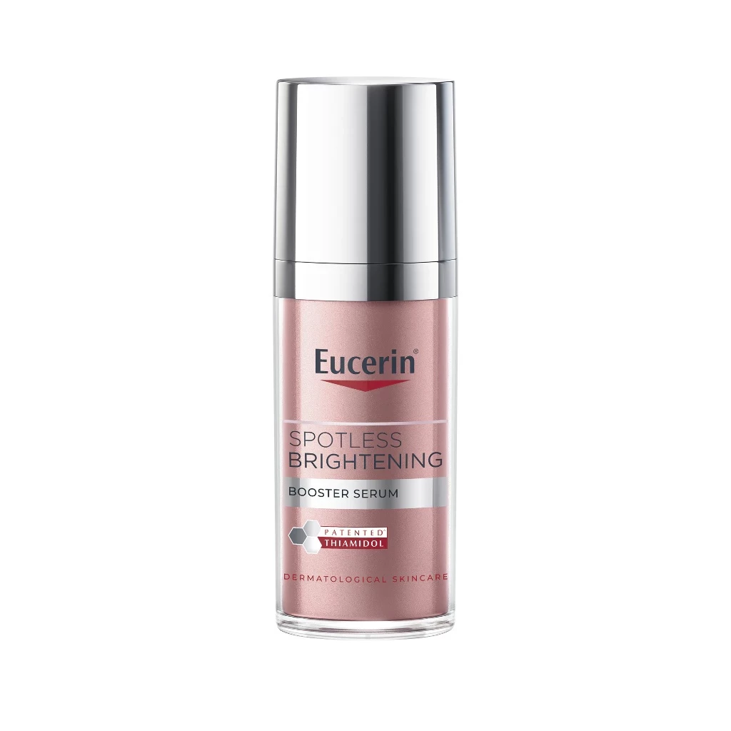 ของแท้ 100% Eucerin Spotless Brightening Thiamicol Booster Serum 30 ML . เซรั่มรักษาจุดแดด กระ จุ...