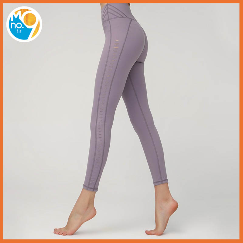MNO.9 FIT กางเกงออกกำลังกายรัดรูปขายาว กางเกงเลคกิ้งผู้หญิง กางเกงโยคะ กางเกงฟิตเนต กางเกงวิ่ง ระบายอากาศดี เซ็กซี่