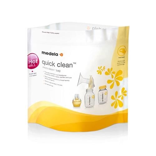 Medela Quick Clean Micro Steam Bag ถุงซิปฆ่าเชื้อโรคด้วยไมโครเวฟ   สำหรับทำความสะอาด  อุปกรณ์ปั๊มนม