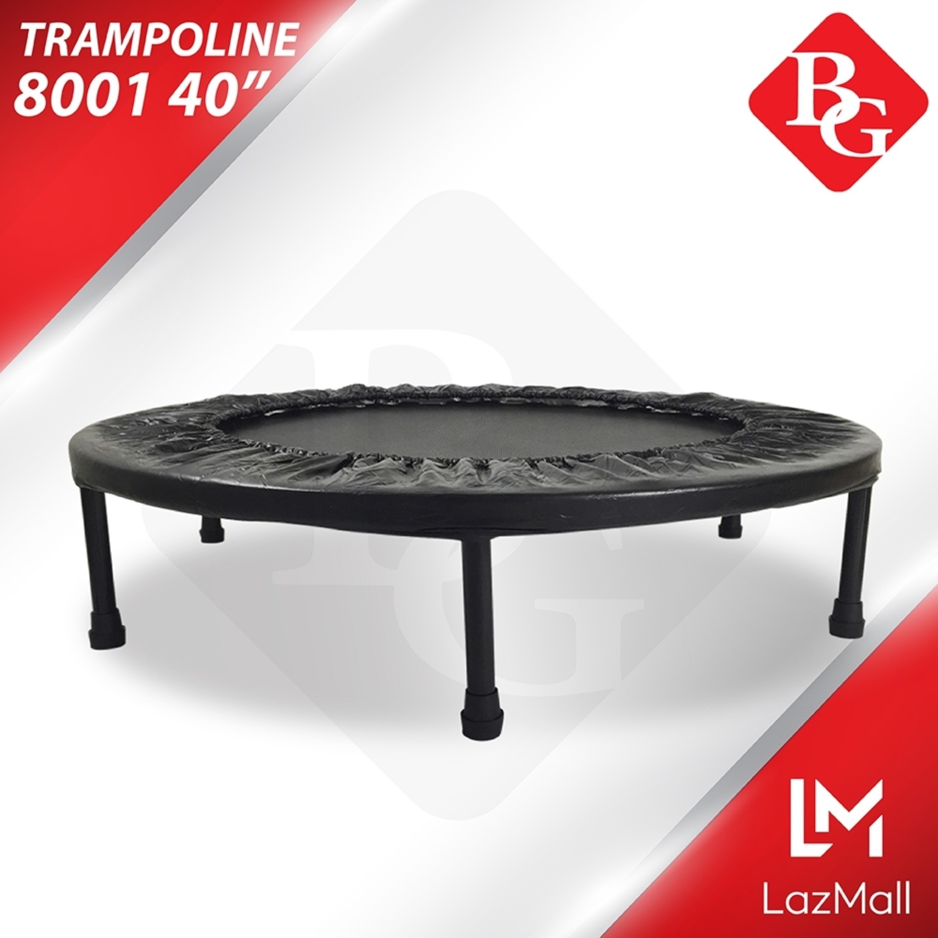 B&G trampoline รุ่น TL-8001 แทมโพลีน 40 นิ้ว (Black)