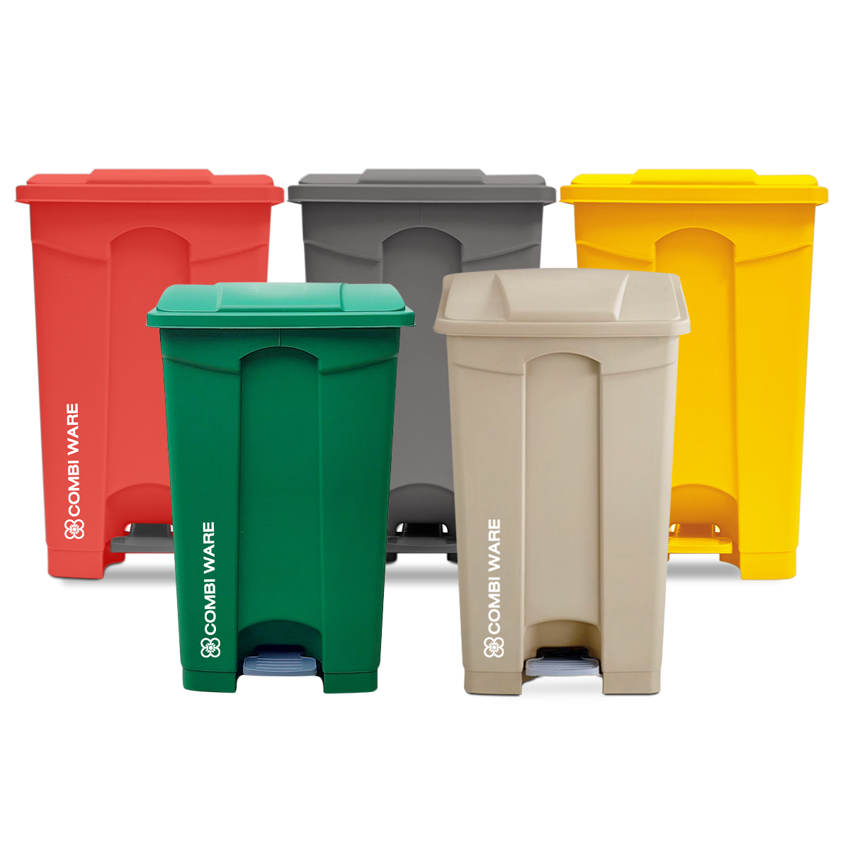 ถังขยะทรงเหลี่ยม แบบเท้าเหยียบ 87 ลิตร - COM BI WARE ราคา 1,400 บาท*ส่งฟรี