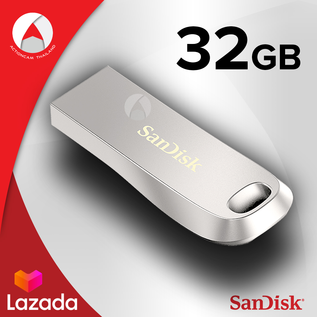 SANDISK Flash Drive ULTRA LUXE USB 3.1 32GB (SDCZ74-032G-G46) แฟลชไดร์ฟ เมมโมรี่ การ์ด แซนดิส ซินเน็ค อุปกรณ์จัดเก็บข้อมูล คอมพิวเตอร์ โน็ตบุ๊ค Computer Notebook Mac PC รับประกัน Synnex 5 ปี