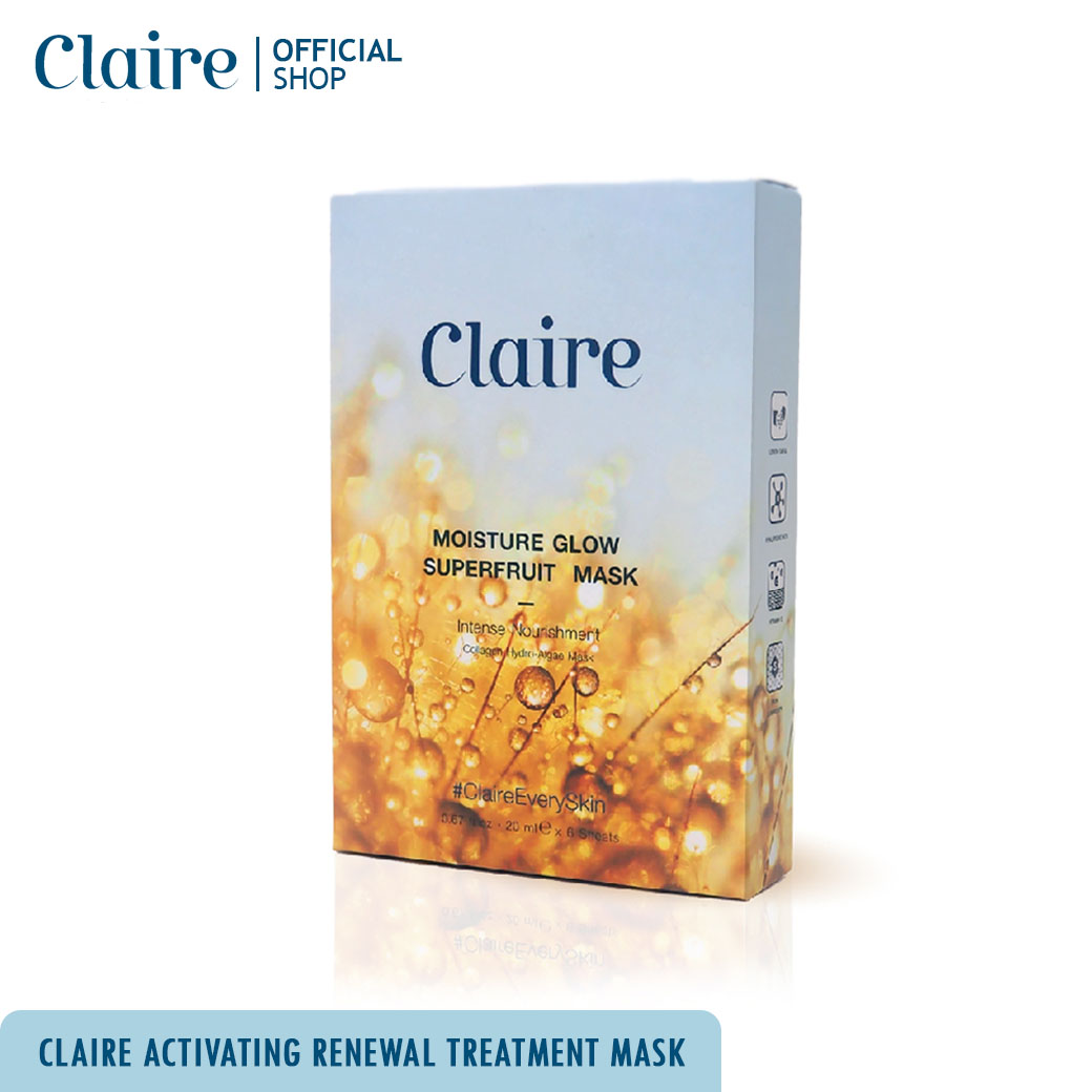 Claire Moisture Glow Superfruit Mask (กล่อง) ราคา 850 บาท*ส่งฟรี