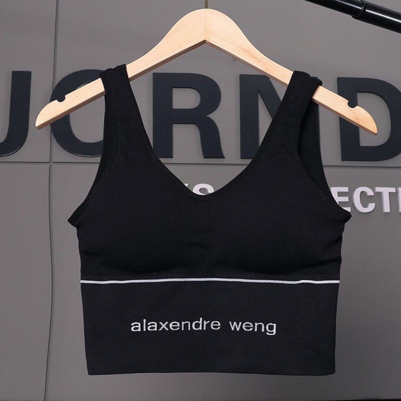 A47 สปอร์ตบรา​  Sport Bra เสื้อชั้นในไร้โครงใส่สบายผ้านิ่มผ้ายืดหยุ่นดี ข้างหลังเป็นรูปตัวU