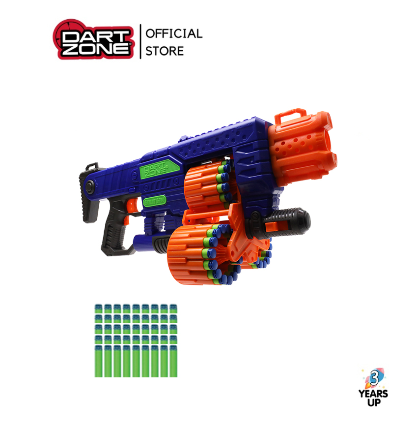 DART ZONE® Savage Spin Motorized Triple Drum Blaster (Ready to Ship from Official Store in Thailand) Adventure Force soft-bullet gun toy battle game ราคา 1,432 บาท*ส่งฟรี