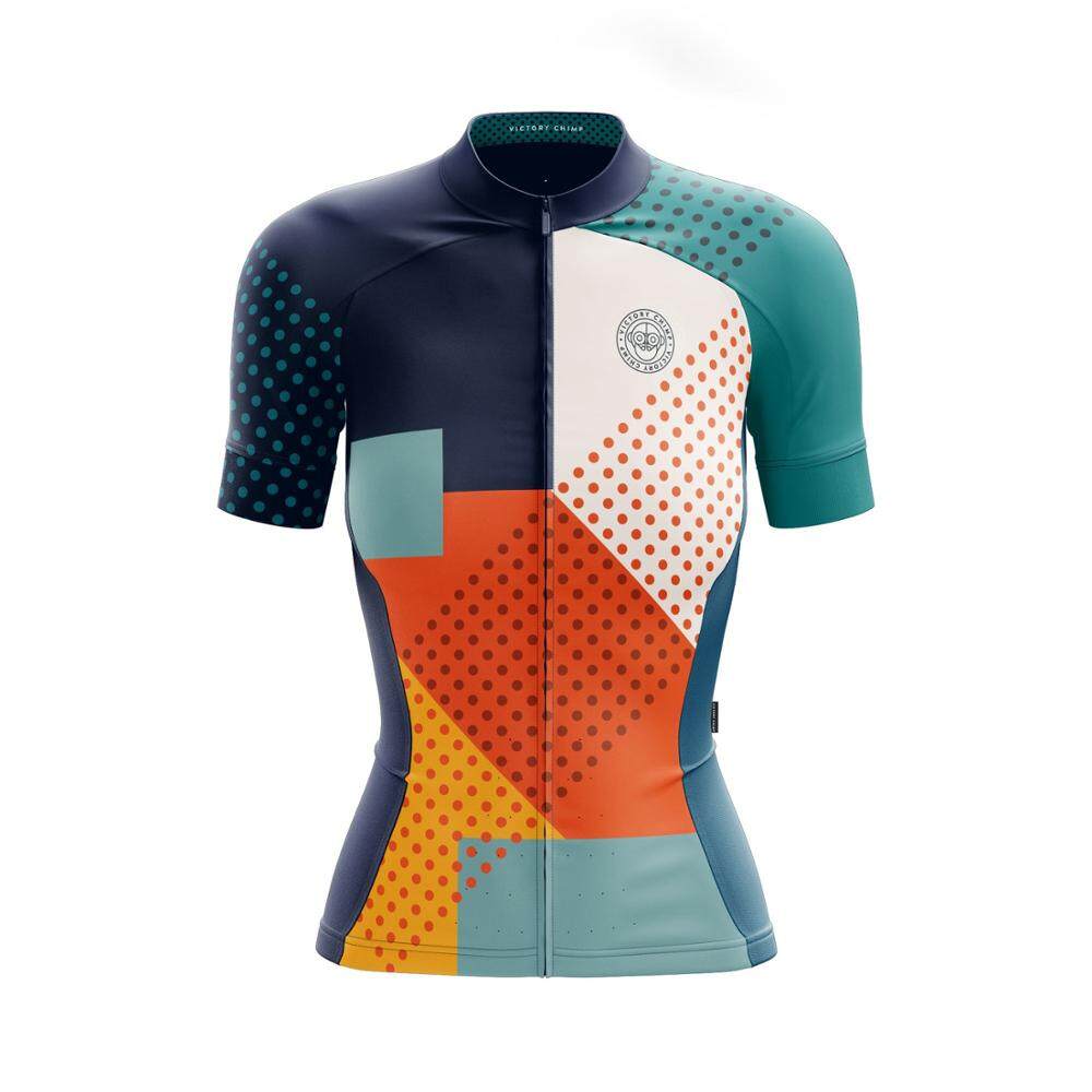 เสื้อกีฬาแขนยาวสำหรับผู้หญิง,เสื้อปั่นจักรยานเสื้อปั่นจักรยานเสือภูเขาMtbระบายอากาศได้ดีสำหรับฤดูร้อน-BLUE