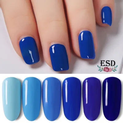 Milan Blue Color Series Nail Gel UV Polish size 15 ml.
