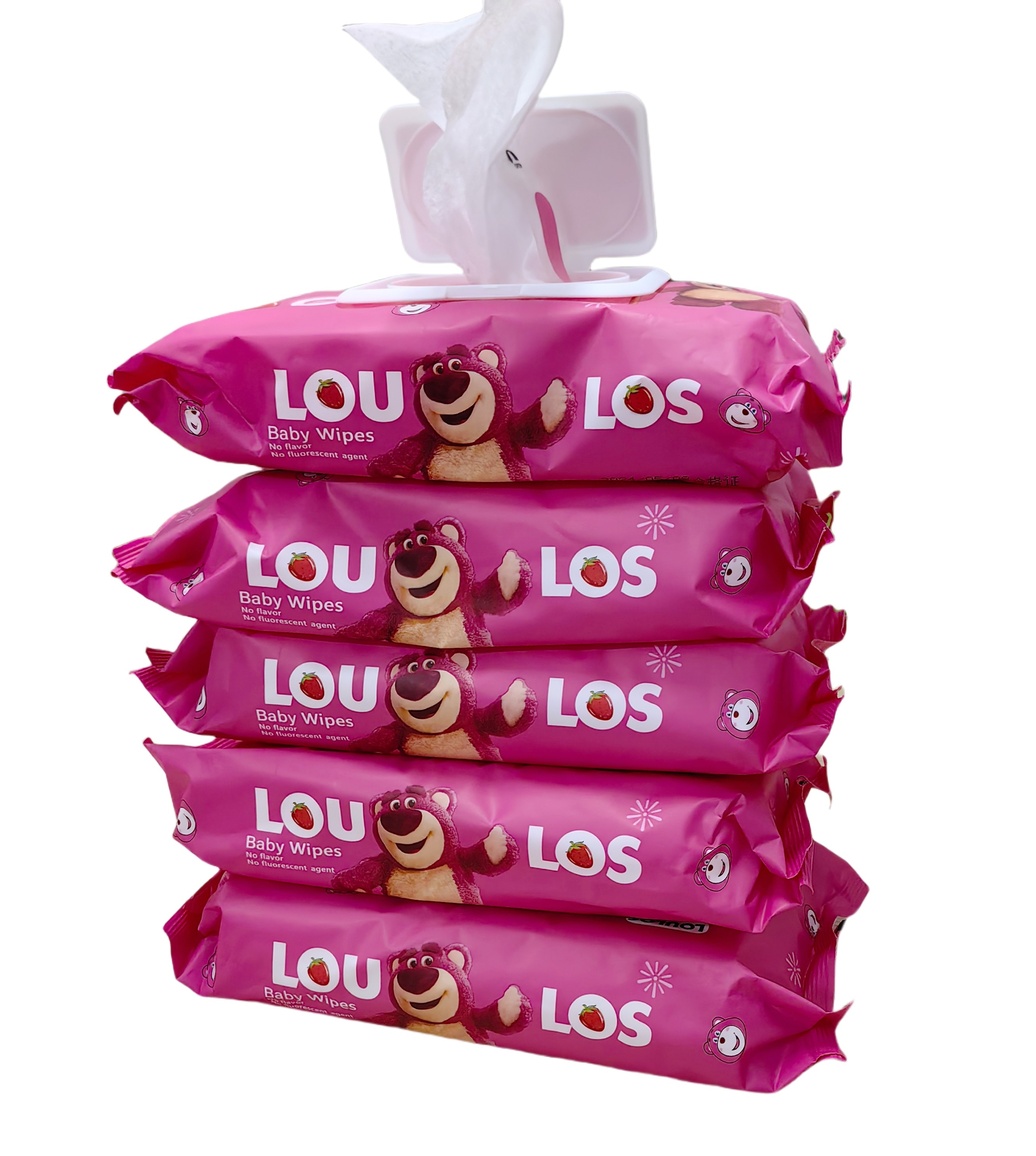 ทิชชูเปียกห่อใหญ่ หมี LOTSO แผ่นใหญ่ ทิชชู่เปียกของเด็ก กระดาษเปียก Baby Wipes ผ้านุ่มชุ่มชื่น (1ห่อ)
