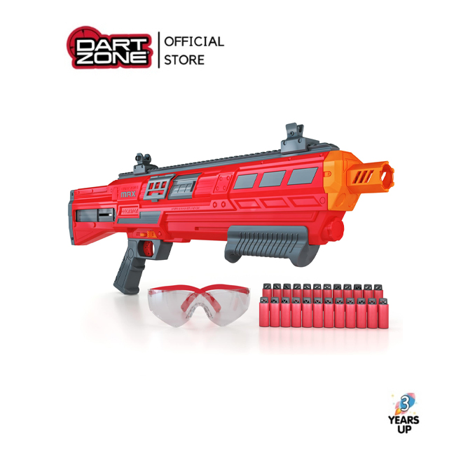 DART ZONE® MAX Dictator Dual Flip-Magazine Dart Blaster (Ready to Ship from Official Store in Thailand) Adventure Force soft-bullet gun battle game boy toy ราคา 2,149 บาท*ส่งฟรี