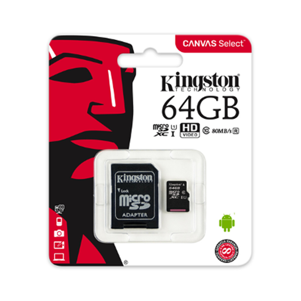 #beyline mall Kingston เม็มโมรีการ์ด Sdการ์ด Micro SD Class 10 80เมกะไบต์/วินาที 32GB Card (พร้อมส่ง)