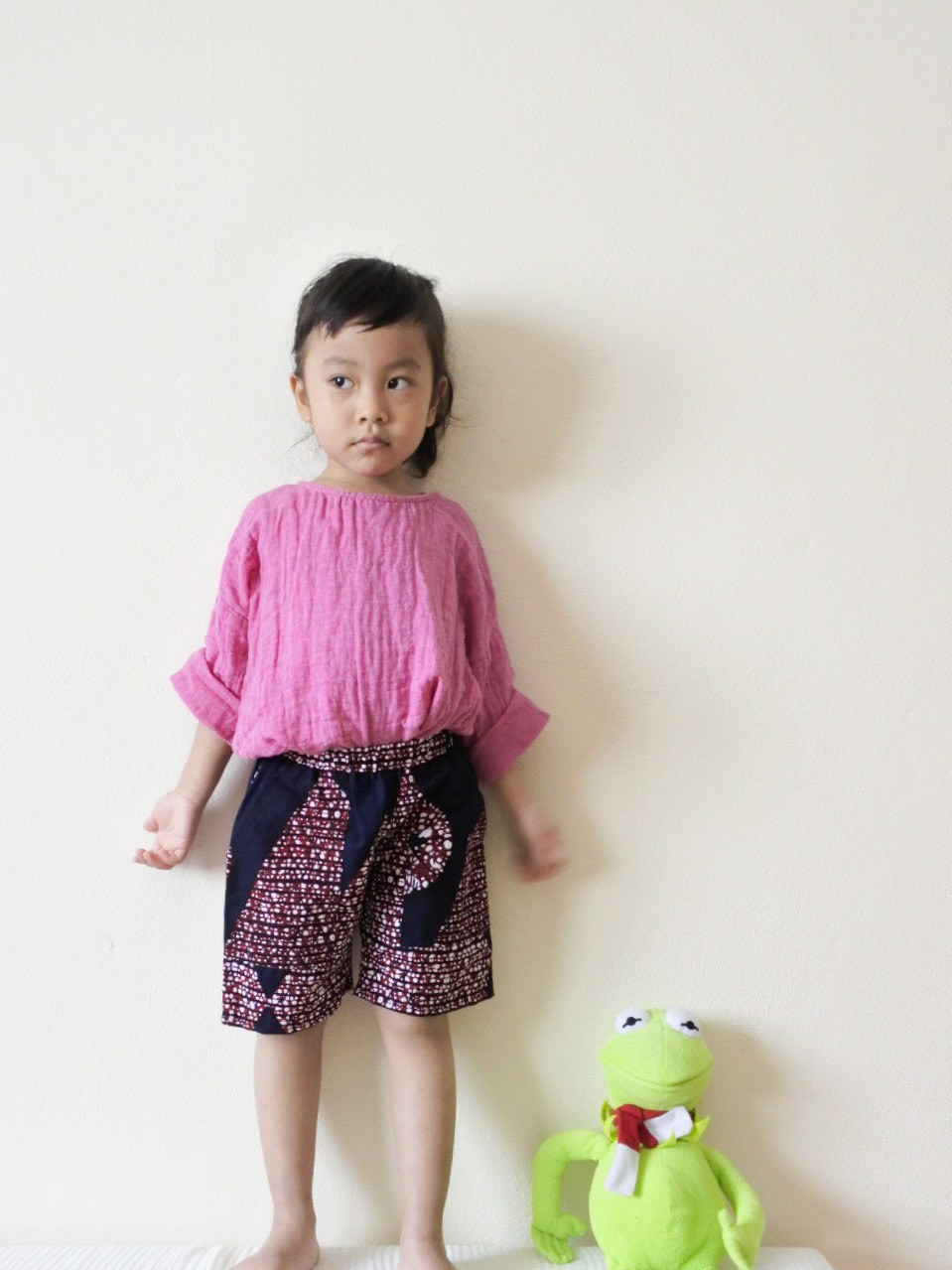 MERMEO |【SP-53】L(110-120) African batik kids short pants | กางเกงขาสั้นเด็กผ้าแอฟริกันบาติก
