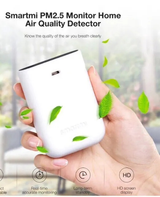 โปรโมชัน เครื่องวัด ฝุ่น  PM 2.5 Smartmi Air Detector Mini Sensitive Air quality Monitor เครื่องฟอกอากาศ ราคาถูก เครื่องฟอกอากาศ เครื่องฟอกอากาศ ป้องกันภูมิแพ้ เครื่องฟอกอากาศ mi hepa เครื่องฟอกอากาศ​ ป้องกันกลิ่น