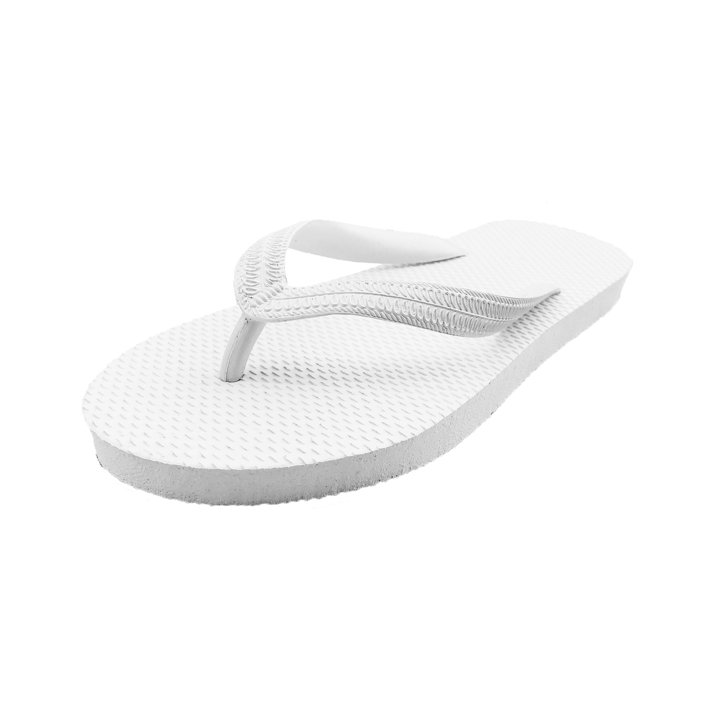 รองเท้าแตะสีขาว White Flip Flops (ALL-WHITE)