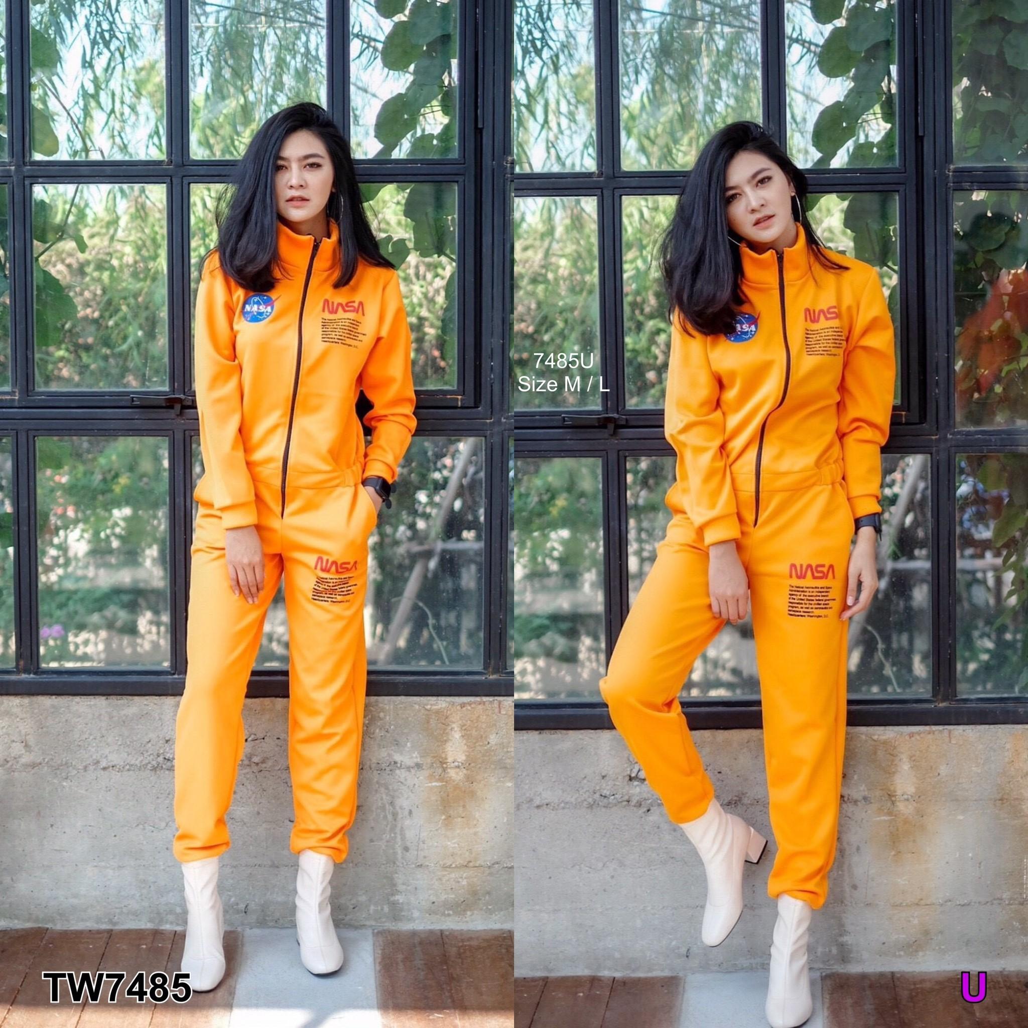 J7485 Jumpsuit จั๊มสูท ชุดหมี อวกาศ NASA