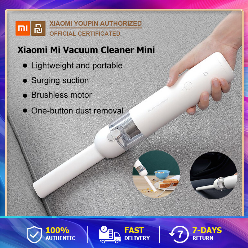 Xiaomi Mi Vacuum Cleaner Mini-White ทำความสะอาด เครื่องดูดฝุ่นในรถ ที่ดูดฝุ่นในรถmiเครื่องดูดฝุ่นพกพา เครื่องดูดฝุ่นในรถ13000pa portable vacuum cleanerใช้ได้ 30 นาที
