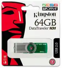 ภาพขนาดย่อของภาพหน้าปกสินค้าแฟลชไดร์ฟ (B 0001) usb Flash Drive Kingston USB Flash drive 2GB/4GB/8GB/16GB/64GB/128GB รุ่น DT101 จากร้าน Chenchen8533 บน Lazada
