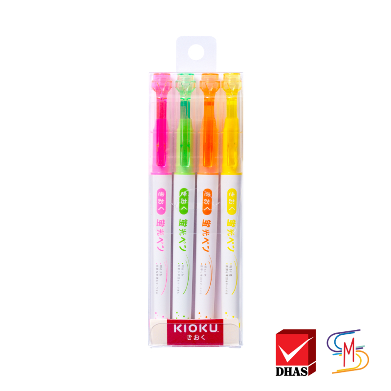 Kioku คิโอคุ ปากกา ปากกาเน้นข้อความ รุ่น KK011 คละสี (1 ชุด)