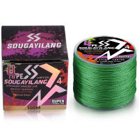 Sougayilangสาย peเอ็นตกปลา100mเอ็นโหลดตกปลา18-66LBสายpe x4สายช็อคลีดสายพีอีเหนียวๆสำหรับน้ำเค็มและน้ำจืด