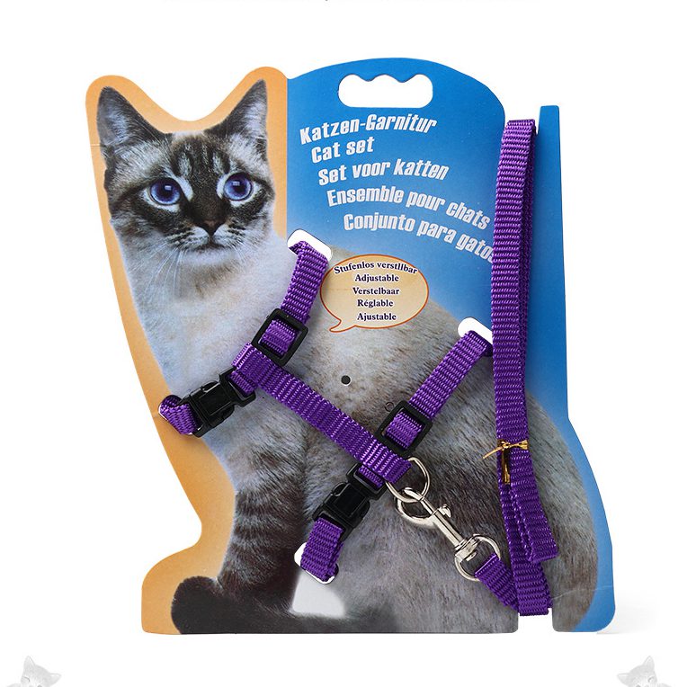 Cat Harness And Leash (M) สายจูงแมว สายจูงรัดอกแมว (แมวขนาดกลาง)