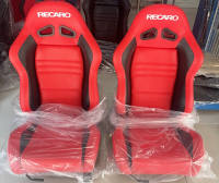 เบาะแต่ง เบาะซิ่ง เบาะหนัง Recaro แดงขอบดำ ฟรีขา-รางทั่วไป แปลงใส่ได้ทุกรุ่น พร้อมส่งวันนี้