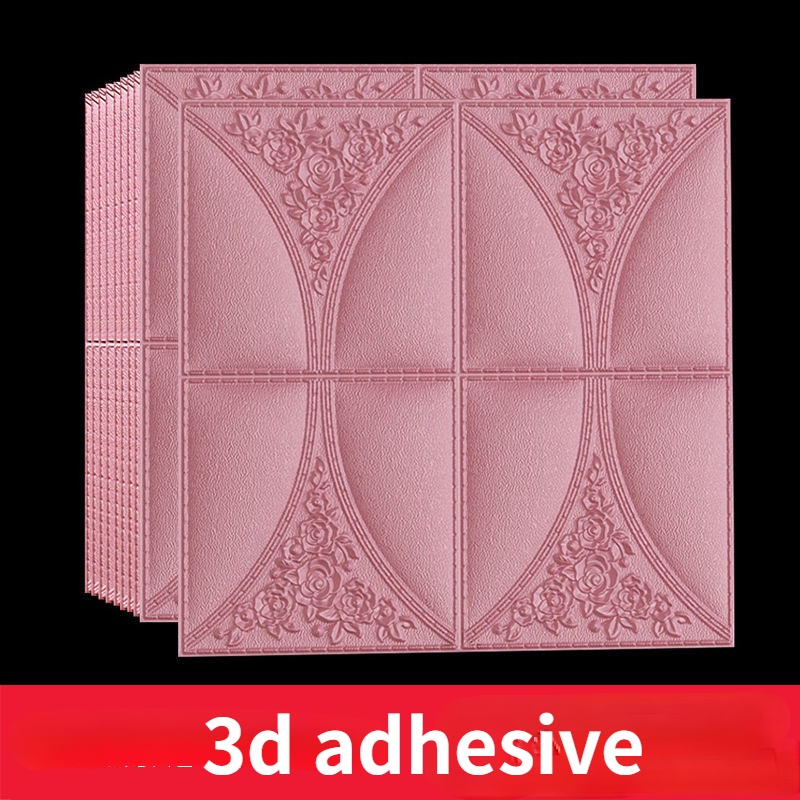 สติ๊กเกอร์ติดผนังสามมิติ 3D วอลเปเปอร์กันน้ำโฟม PE แบบหนาและมีกาวในตัว สติ๊กเกอร์ตกแต่งสำหรับห้องนั่งเล่น ห้องนอน และเพดาน สติ๊กเกอร์ติดผนังที่เป็นมิตรต่อสิ่งแวดล้อมและไม่มีกลิ่น