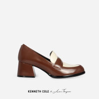 KENNETH COLE x ANNE THONGPRASOM รองเท้าส้นสูงผู้หญิงรุ่น ALINA LOAFER Two Tone-Milkchoc สีน้ำตาล ( HEL - KF45208LE-200 )