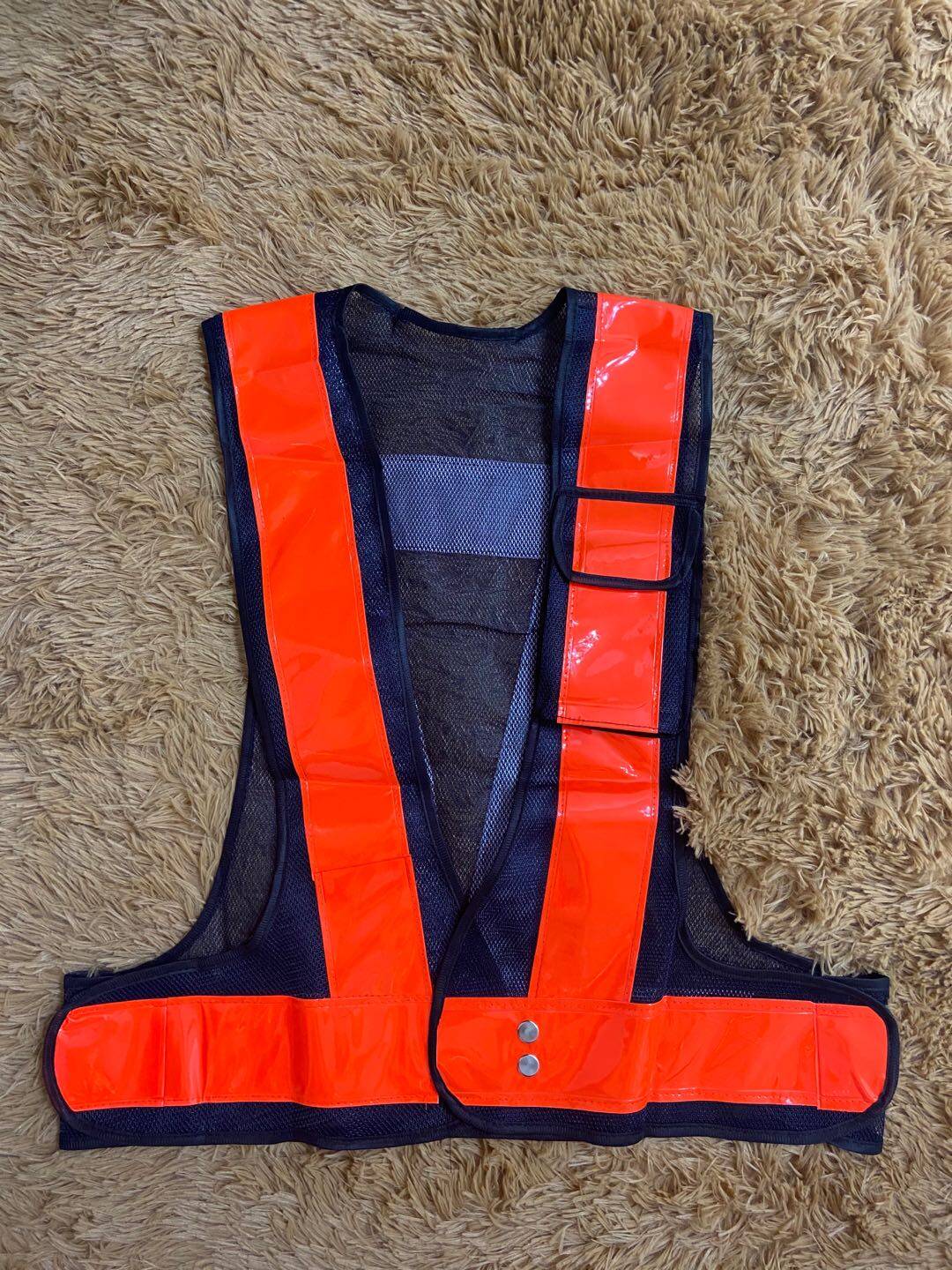 Reflective Vest เสื้อจราจร เสื้อกั๊กจราจร เสื้อกั๊กสะท้อนแสง,ความปลอดภัยเสื้อกั๊กสะท้อนแสงเห็นได้ชัด Traffic Construction safety vest