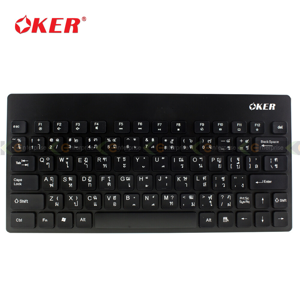 คีย์บอร์ดบลูทูธ OKER BLUETOOTH KEYBOARD รุ่น BK-828 รองรับ IOS Android Windows