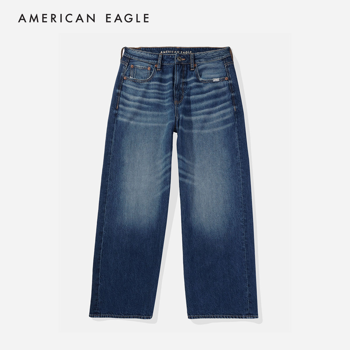 American Eagle Super High-Rise Baggy Wide Leg Crop Jean กางเกง ยีนส์ ผู้หญิง แบ็กกี้ ไวด์เลก ครอป เอวสูง (WBG WWI 043-4968-936) ราคา 2,390 บาท*ส่งฟรี
