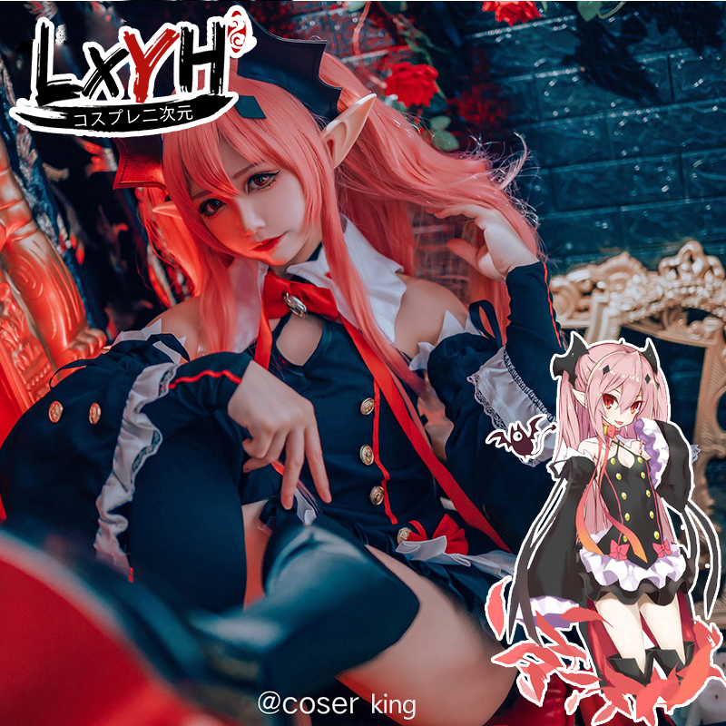 [LXYH- COSER KING] Seraph of the End Krul Tepes เครื่องแต่งกายคอสเพลย์ การ์ตูนอะนิเมะ ชุดแฟนซี Cosplay Costume Dress Woman Halloween ราคา 816 บาท*ส่งฟรี