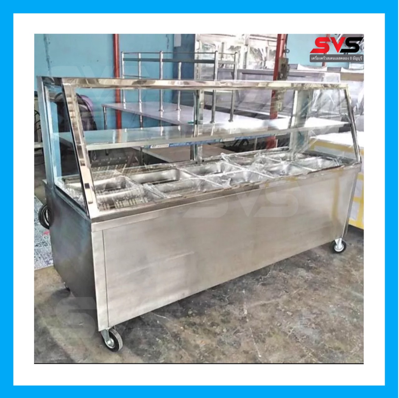 ตู้อุ่นอาหารสเตนเลส ระบบไฟฟ้า ขนาด ก80xย210xส150 ซม. ตู้ขายกับข้าว ตู้ข้าวเเกง ตู้ขายของ ตู้สเเตนเลส.. ราคา 42,000 บาท*ส่งฟรี