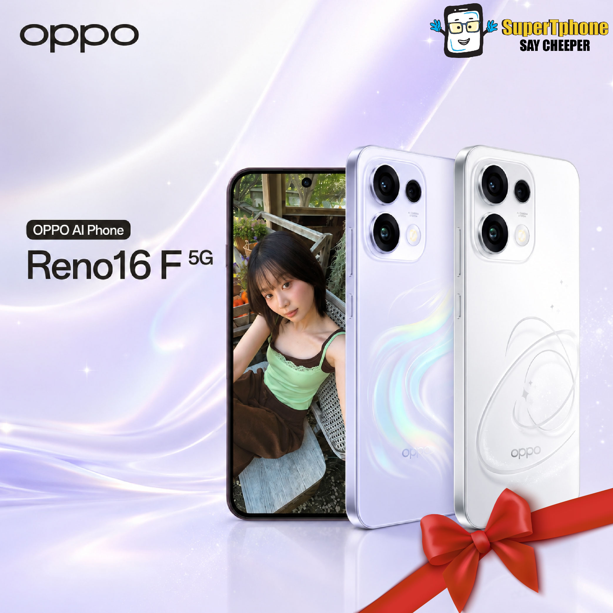 Oppo Reno 16F 5g Model (8+256Gb) Amoled Screen 6.57 L 50Mp Main Camera L 7,000 Mah Battery (by Lazada Supertphone) ราคา 17,850 บาท*ส่งฟรี