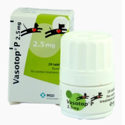 Vasotop® 2.5 ตัวยา ramipil 2.5 mg จำนวน 28 เม็ด /1 กล่อง