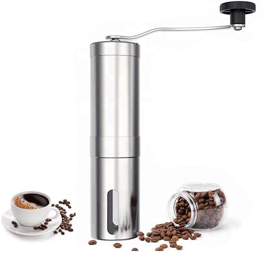 เครื่องบดกาแฟมือสแตนเลส อุปกรณ์บดแตนเลส สำหรับเมล็ดบดกาแฟส Stainless steel hand coffee grinder Simpler