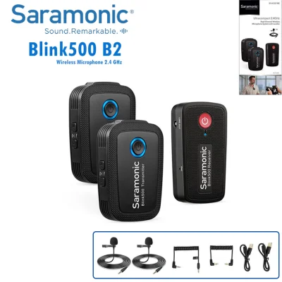 Saramonic Blink500 B2 ไมโครโฟนไร้สาย เสียงคมชัด ขนาดเล็กกระทัดรัด Wireless Microphone 2.4GHz (1)